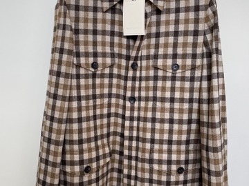 Selling with online payment: [EU] NWT Suitsupply brown check shirt jacket, size 38R