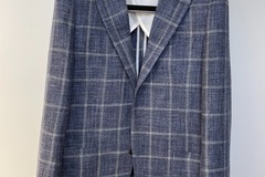 Selling with online payment: [EU] NWOT Suitsupply Jort mid blue windowpane jacket, size 38R