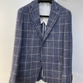 Selling with online payment: [EU] NWOT Suitsupply Jort mid blue windowpane jacket, size 38R
