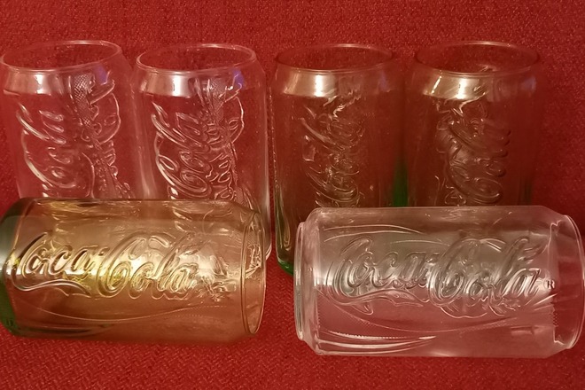 6 VERRES COCA COLA CANETTE COLLECTOR