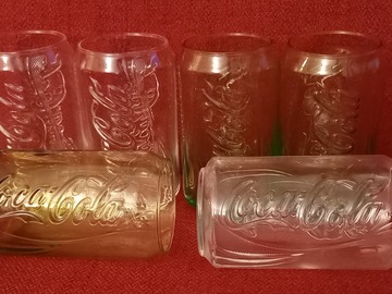 Selling: 6 VERRES COCA COLA CANETTE COLLECTOR