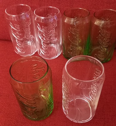 6 VERRES COCA COLA CANETTE COLLECTOR