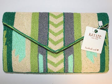 Bulk Lots: 30 New High End Kay Lee Seed Bead Clutch Crossbody Bags