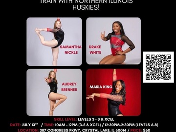 Clinics: Crystal Lake Gymnastic Clinic Hosted by NIU Gymnasts