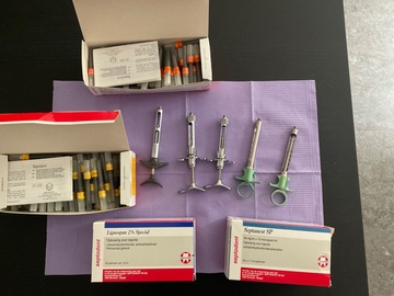 Gebruikte apparatuur: Spuiten