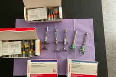 Gebruikte apparatuur: Spuiten