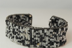 Bulk Lots: 134 pcs-Glass Seed Bead Cuff Bracelet-$0.75 pcs