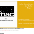 Vente: e-Carte cadeau Fnac (50€)