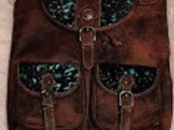 Bulk Lots: Myra Bag Brown Starlight Prairie Leather & Hairon Backpack 