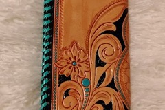 Bulk Lots: NWT Myra Bag Wallet Floral Hand Tooled Leather 8.25" x 4.25" West