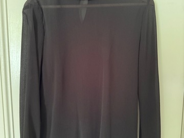 Selling: Long sleeve sheer blouse M