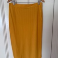 Selling: Yellow silk skirt medium