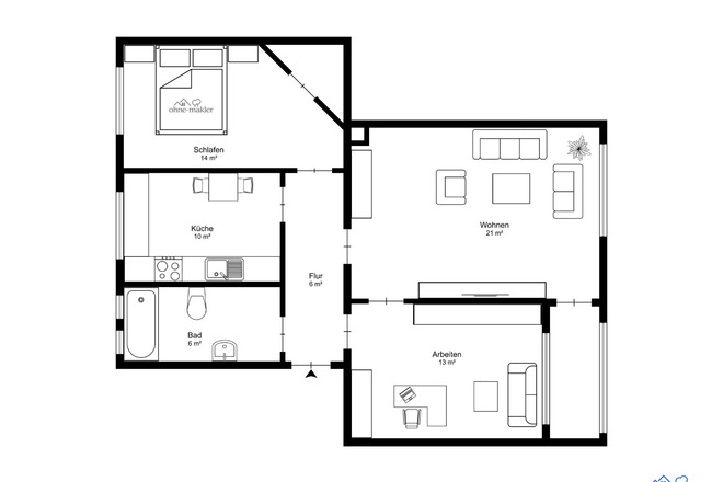 Tausche 3 Zi. Altbau im Norden Berlins gegen ETW nördlich ausserh