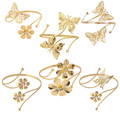 Bulk Lots: 50pcs butterfly bracelet flower armband open arm bracelet