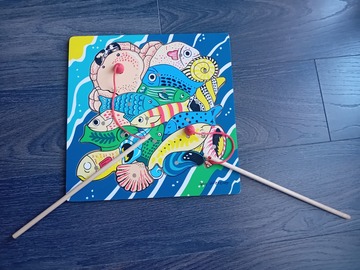 Vente: Jeu de pêche à la ligne en bois
