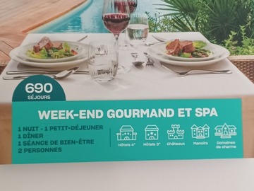 Vente: Coffret Smartbox "Week-end gourmand et spa" (189,90€)