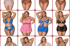 Bulk Lots: PLSPAK10 - Plus Size' Lingerie Package - Ships in 1 Day!