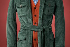 Selling with online payment: [EU] NWOT Spier & Mackay green corduroy safari jacket, size 36R