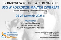 Kurs: USG W ROZRODZIE MAŁYCH ZWIERZĄT