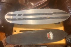 Selling with online payment: Vintage Skateboard Lot – G&S Fibreflex + 1970s Aluminum Board – A