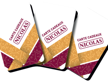 Vente: Carte cadeau NICOLAS (200€)