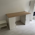 Selling: BUREAU IKEA. (2 caissons Alex + 1 plateau)