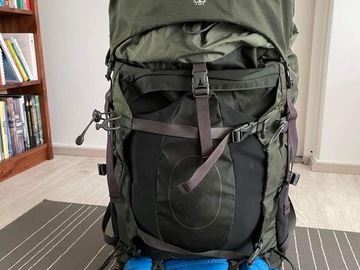 Vuokrataan (päivä): Rinkka Osprey Aether 70 miesten 60+10l