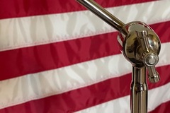 Selling with online payment: A&F Drum Co. Nickel over Brass Straight Cymbal Stand