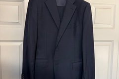 Selling with online payment: Suitsupply Lazio Navy 3pc Suit - Pure Wool S110 - 42R