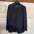 Selling with online payment: Suitsupply Lazio Navy 3pc Suit - Pure Wool S110 - 42R