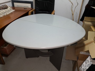 Selling: TABLE CHENE MASSIF + RALLONGE + 4 CHAISES