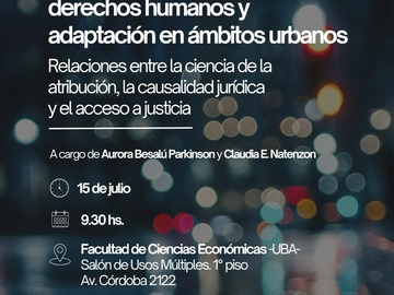 Radar: Cambio climático, derechos humanos y adaptación en ámbitos urbano