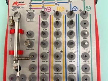 Gebruikte apparatuur:  Nobel Biocare NobelReplace Tapered Kit