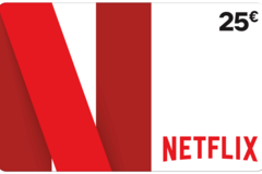 Vente: e-Carte Cadeau Netflix (25€)
