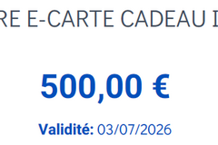 Vente: e-Carte cadeau IKEA (500€)