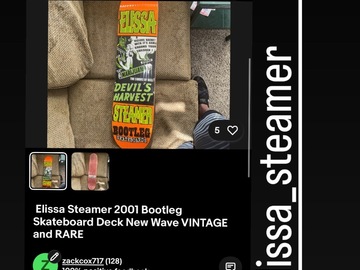 Selling with online payment: Elissa steamer bootleg, new wave deck, devils harvest