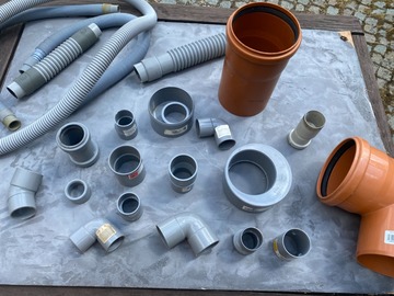Te koop : lot de manchons, coudes, raccords, flexibles