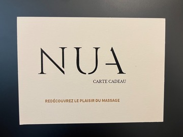 Vente: Carte cadeau massage Nua Paris (130€) 