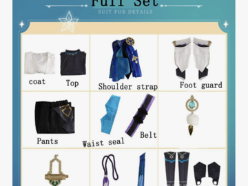 Selling with online payment: Wanderer/ scaramouche cosplay