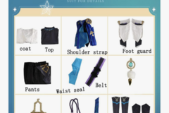Selling with online payment: Wanderer/ scaramouche cosplay