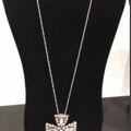 Bulk Lots: 50 pcs--2" Swarovski Encrusted Pendant/Pin on 24" Chain-$1.99pcs