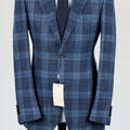 Selling with online payment: [EU] NWT Suitsupply mid blue checked jacket, size 38R