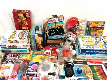 Bulk Lots: 55 Toys Games Puzzles Teddy Bears Dolls...  New Original Package