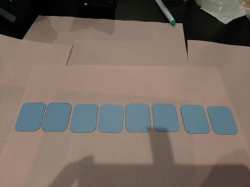 Gebruikte apparatuur: Fotoplaatjes maat 2 van Acteon. 