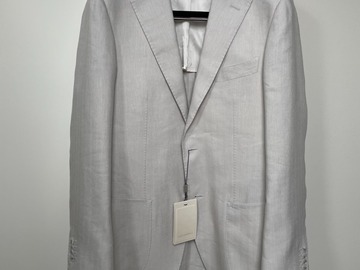 Selling with online payment: [EU] NWT Suitsupply light grey herringbone jacket, size 38R
