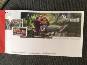 Vente: Chèques vacances (50€)