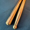 Selling with online payment: Ingrained Instruments Zebrawood 5B beaded tip drumsticks