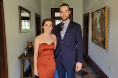 Selling: Jadore bridesmaid dress size 8 rust 