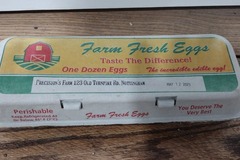 Selling with In-person Payment: farm fresh eggs 