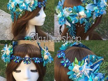 Selling with online payment: Blue-Green Mermaid Crown